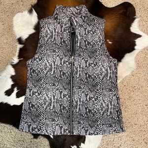 NWOT Michael Kors Snakeskin Print Vest